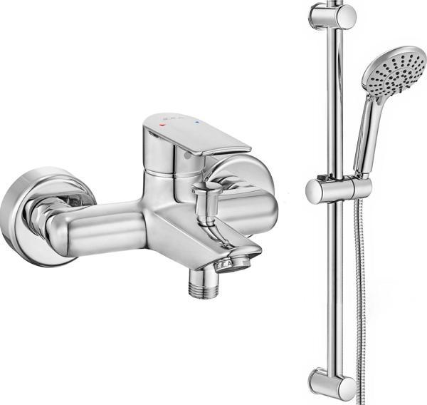 Eca Lia Banyo Bataryası + Eca Logica Sürgülü Duş Seti Üst Takımı - Image 1