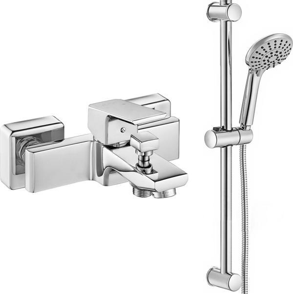 Eca Tiera Banyo Bataryası + Eca Logica Sürgülü Duş Seti Üst Takımı - Image 1