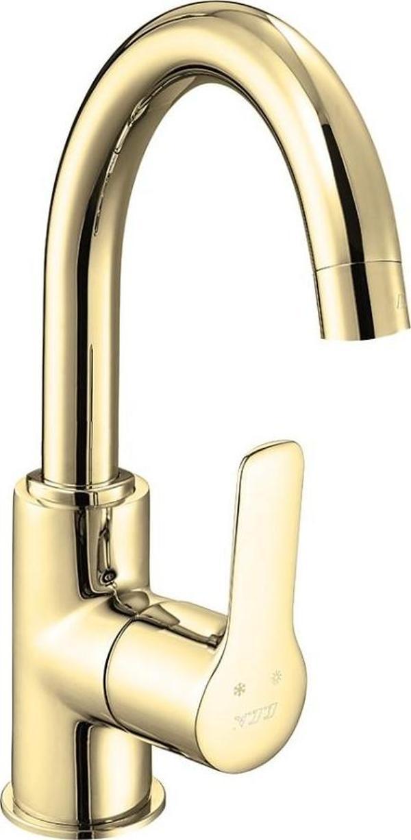 ECA Luna Kuğu Borulu Lavabo Bataryası Altın Renkli 102808953 - Image 1