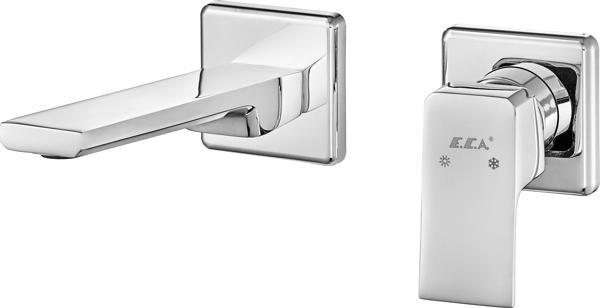 ECA Tiera Ankastre Lavabo Bataryası Sıva Üstü Çift Rozet 102167605-KK - Image 1