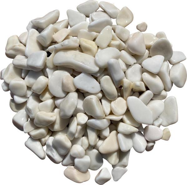 T-May Beyaz Dolomit Taşı 15 Kg 1-2 Cm Bahçe Süsü, Ve Akvaryum Dekorasyonu Için Dere Çakılı - Image 1