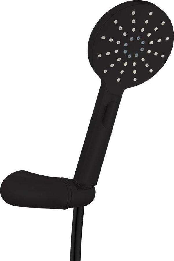 ECA Purity Plus Mafsallı Duş Seti Banyo Üst Takımı Mat Siyah 102117401C1 - Image 1