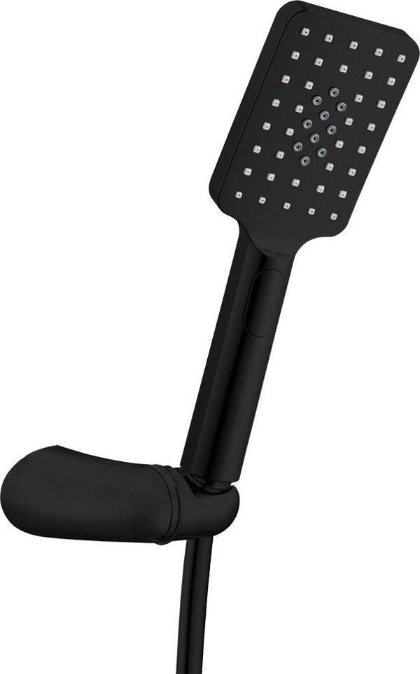 ECA Tiera Plus Mafsallı Duş Seti Banyo Üst Takımı Mat Siyah 102117400C1 - Image 1