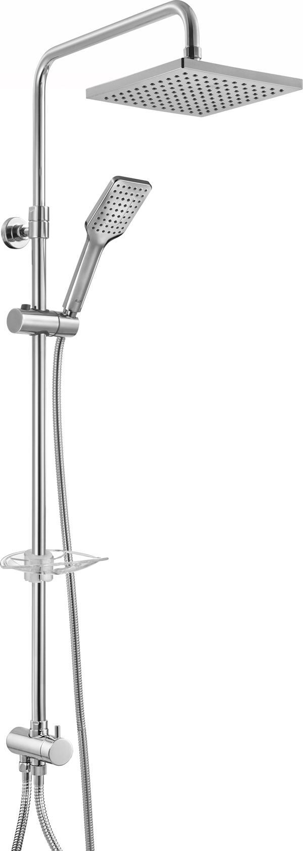 ECA Tiera Teleskobik Kolonlu Banyo Tepe Duş Sistemi Kare Takım 102158042 - Image 1