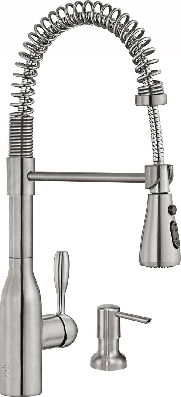 ECA Flux Mutfak Eviye Bataryası Paslanmaz Çelik Görünümlü Sıvı Sabunluklu 406218034 - Image 1