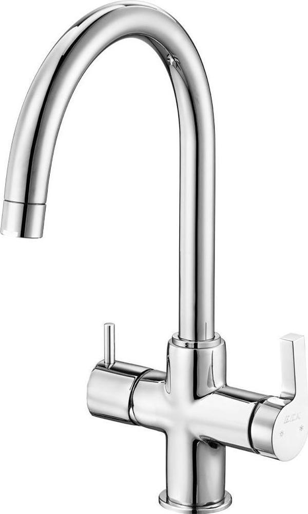 ECA İcon Dual Flow Çift Akışlı Arıtıcı Eviye Bataryası Su Arıtma Bağlantılı 102118138H - Image 1