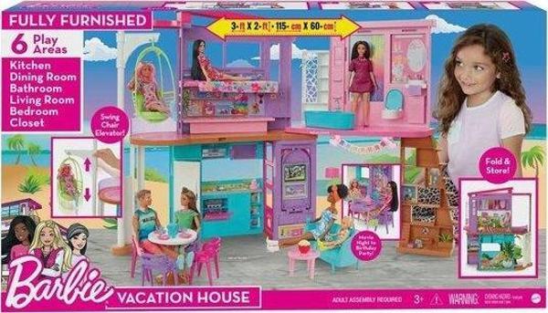 Barbie Tatil Evi Oyun Seti HCD50 - Image 1