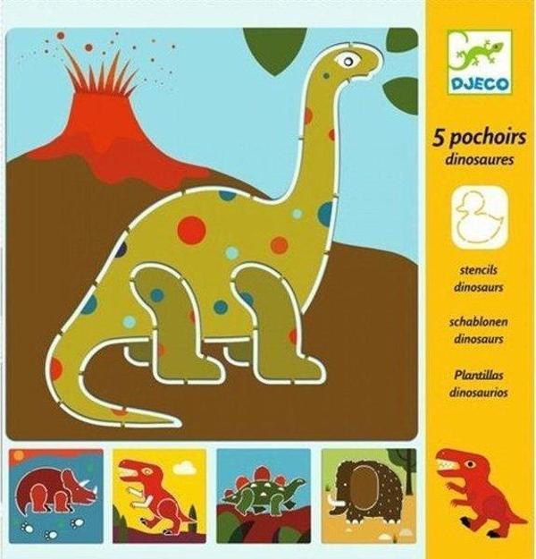 Djeco Dinosaurs Resim Boyama Şablonu - Image 1