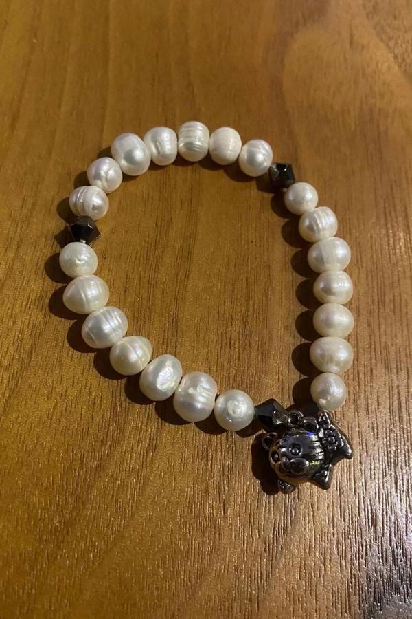 Çİn Takvimi Burçları Çharm İnci Doğal Taş Bileklik Hand Made El İşi Feng Shui Ejderha Yılı Koruyucu  - Image 1