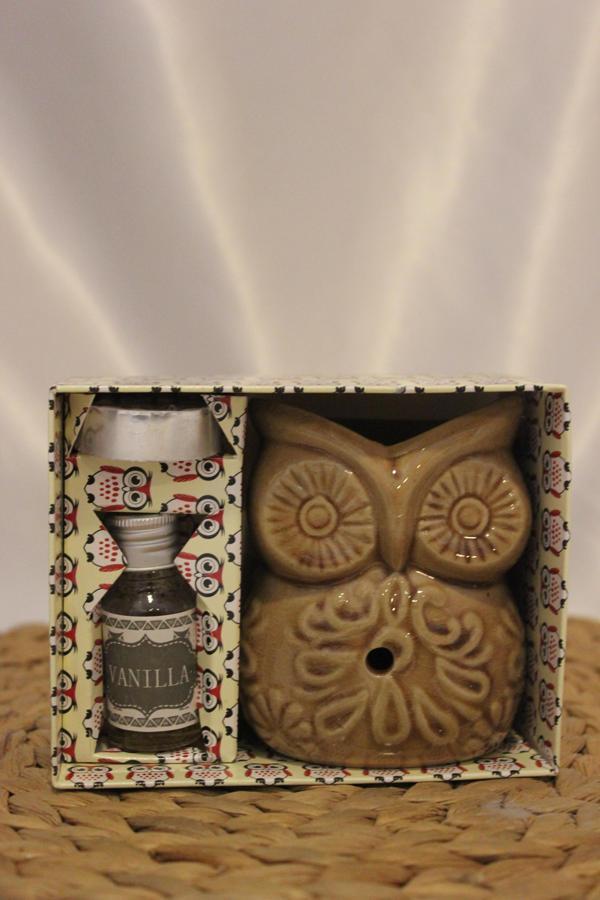 Baykuş Buhardanlık Seti Kahve Buhurdanlık - Image 1