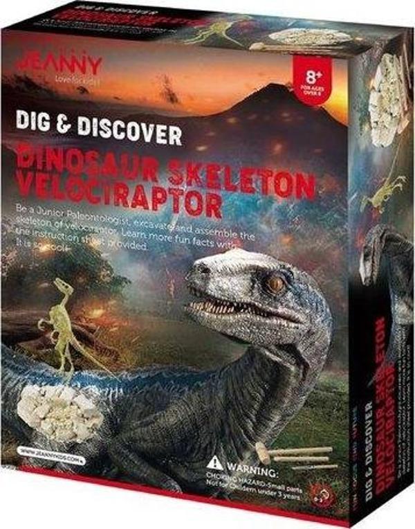 Jeanny Dig & Discover Dinozor İskeleti Velociraptor - Image 1