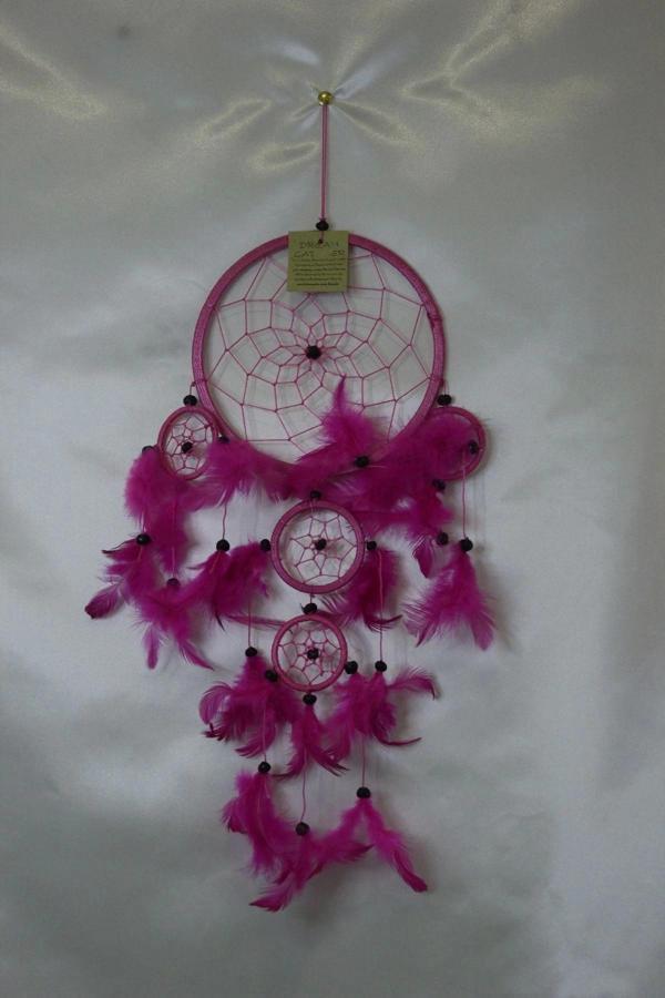Dream Catcher Düş Kapanı Pembe 11 Cm - Image 1