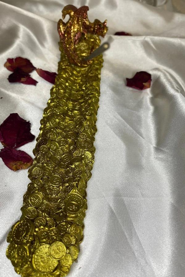 Ejderha Dragon Para Bereket Çubuk Tütsülük Gold - Image 1