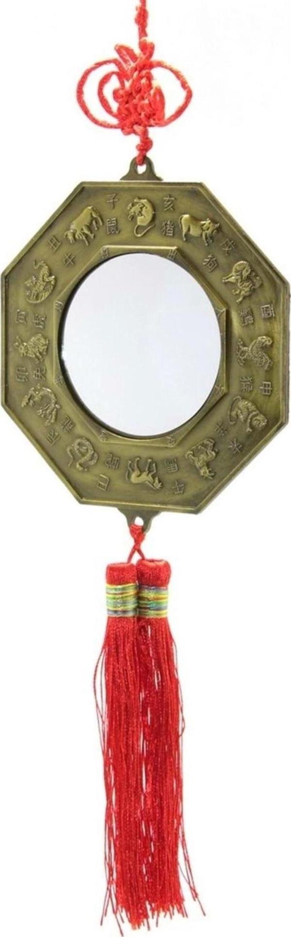 Feng Shui Bagua Aynası Ba Gua Yin-Yang Yin Yang Ejderha Yılı Koruma - Image 1