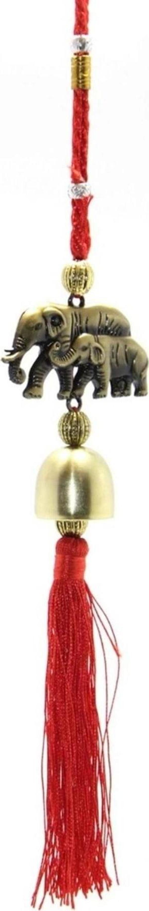Feng Shui Bereket Şans Mutluluk Çanı Budha Buda Buddha Fil Kapı Çanı Deprem Çanı - Image 1