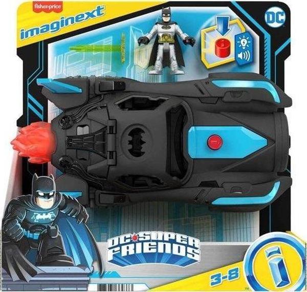 imaginext Fisher-Price DC Super Friends Işıklı Sesli Batmobil HGX96 - Image 1