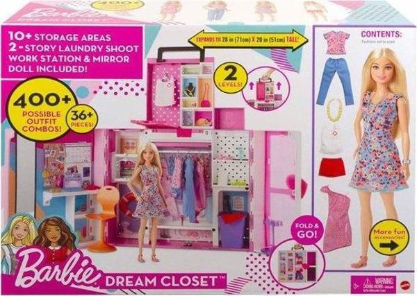 Barbie Yeni Rüya Dolabı Oyun Seti HGX57 - Image 1
