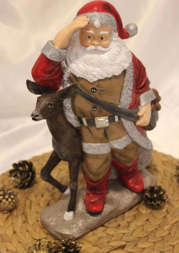 Noel Baba Ve Geyiği Mutlu Yıllar Happy Christmas Santa Claus Yılbaşı Ağacı - Image 1