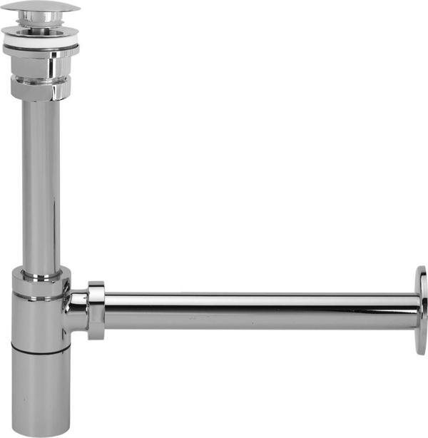 ECA Pirinç Krom Bas Aç Bırak Pop Up Lavabo Eviye Sifonu 102119067 - Image 1