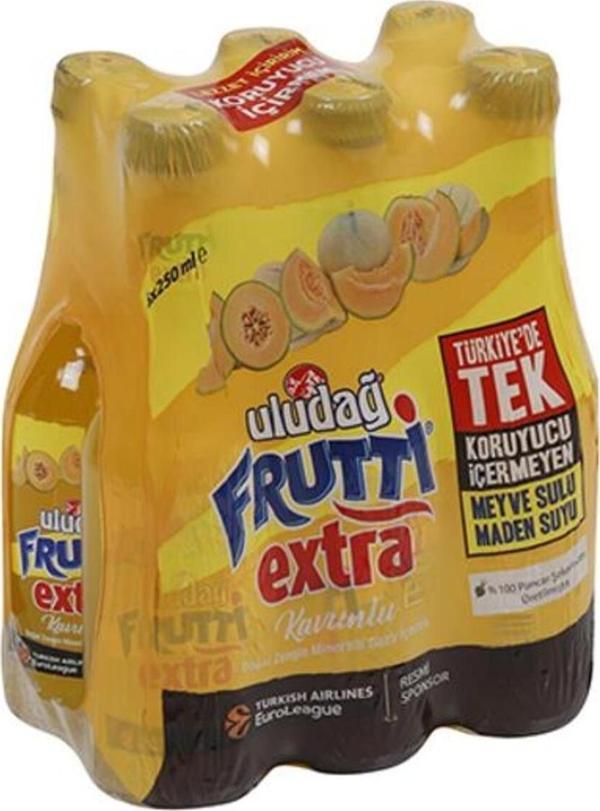 Uludağ Frutti Extra Kavunlu 250 Ml X 6 Adet - Image 1