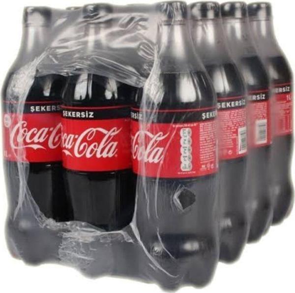 Coca-Cola Zero Şekersiz 1Lt 12 Li - Image 1
