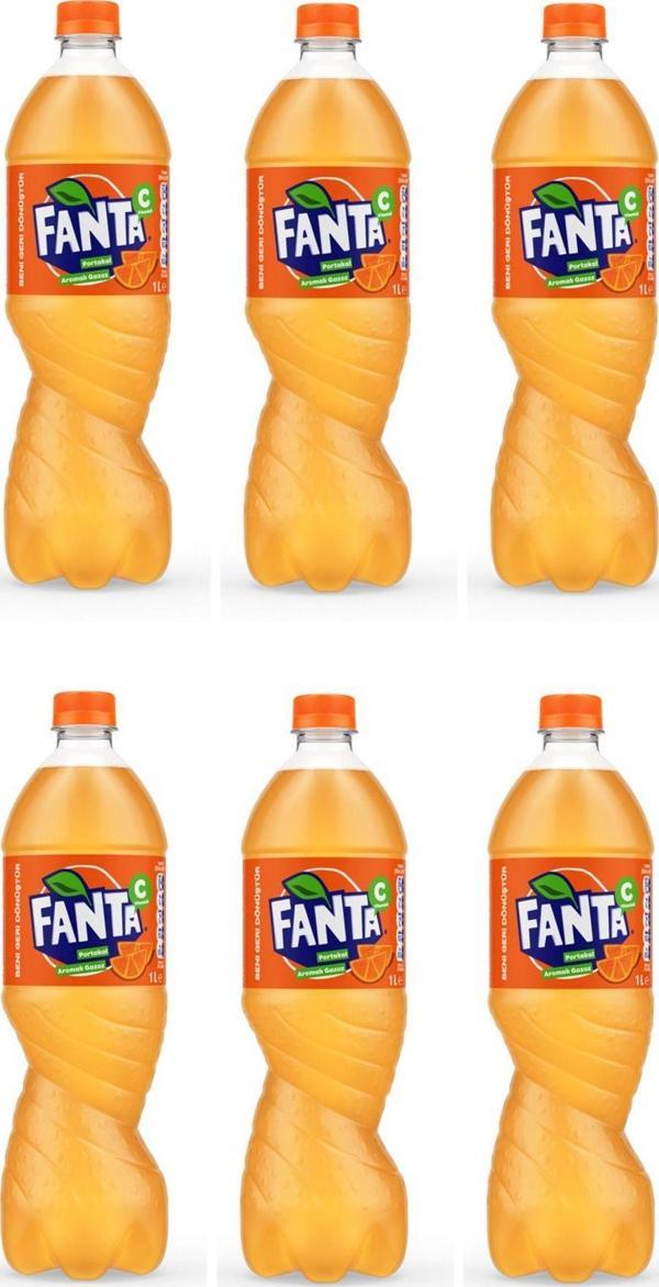Fanta Portakal Aromalı Gazoz 1 Lt X 6 Adet - Image 1