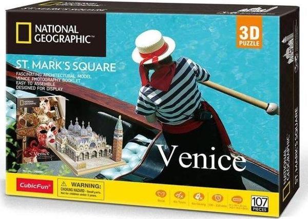 CubicFun 3D Puzzle National Geographic San Marco Meydanı İtalya 3D Puzzle - Image 1
