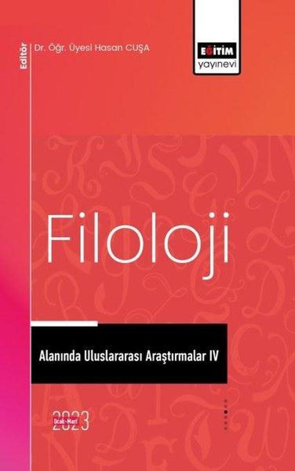 Filoloji Alanında Uluslararası Araştırmalar - 4 - Eğitim Yayınevi - Image 1