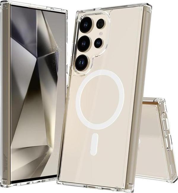 Samsung Galaxy S24 Ultra Kılıf Magsafe Özellikli Şeffaf Silikon Kapak - Image 1