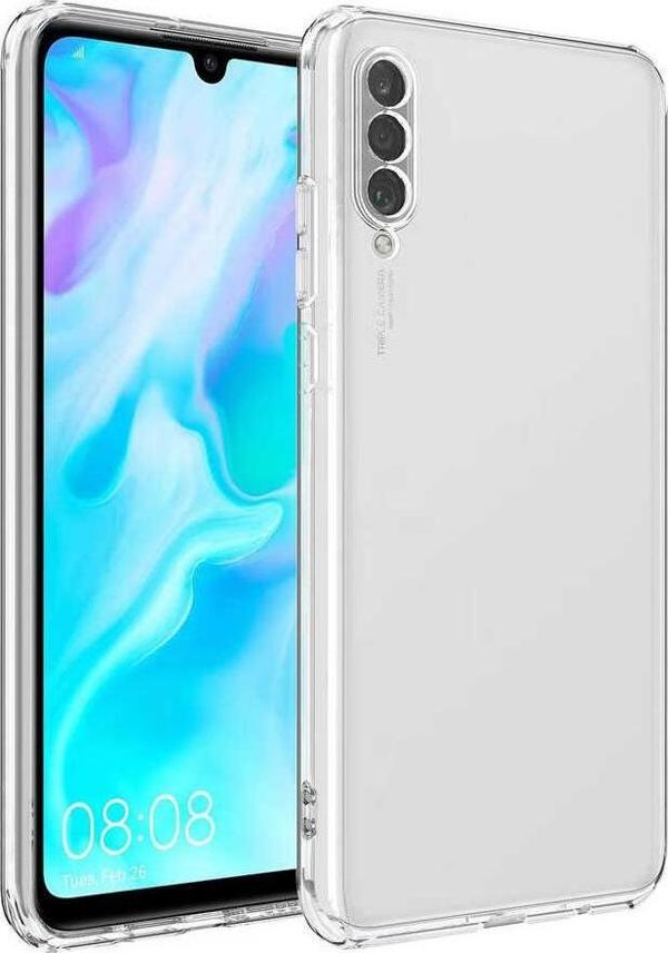 Huawei Y9S / Honor 9X Kılıf Kamera Korumalı Silikon Lux Şeffaf Kapak - Image 1