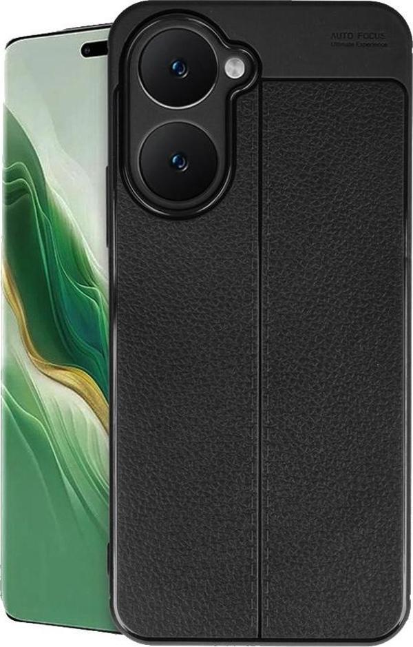 Vivo Y18 Kılıf Auto Focus Deri Desen Silikon Arka Kapak - Image 1