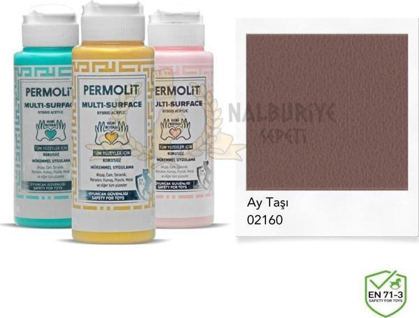 Permolit Multi Surface Akrilik Hobi Boyası AY TAŞI 120 ml. - Image 1
