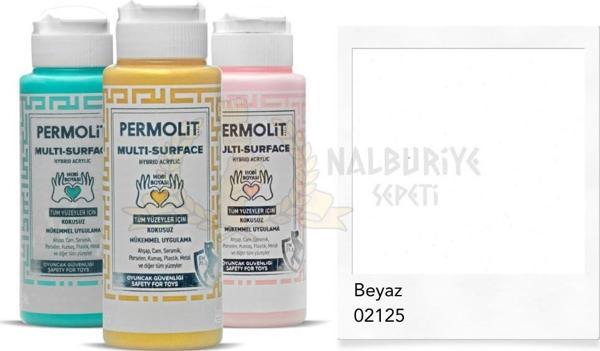 Permolit Multi Surface Akrilik Hobi Boyası BEYAZ 120 ml. - Image 1