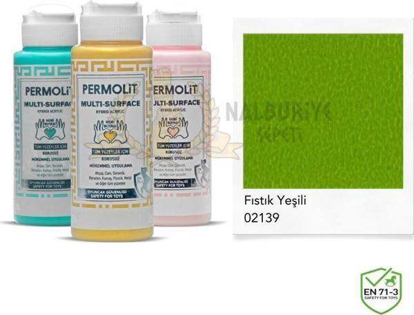 Permolit Multi Surface Akrilik Hobi Boyası FISTIK YEŞİL 120 ml. - Image 1