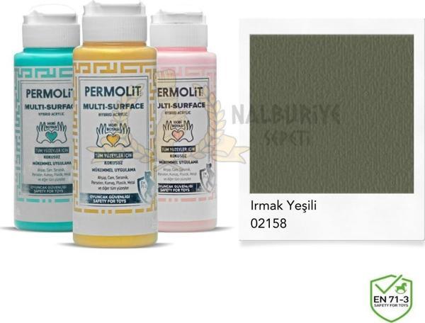 Permolit Multi Surface Akrilik Hobi Boyası IRMAK YEŞİLİ 120 ml. - Image 1