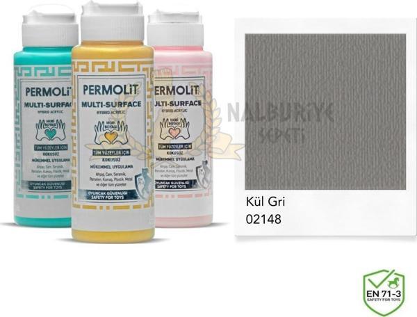 Permolit Multi Surface Akrilik Hobi Boyası KÜL GRİ 120 ml. - Image 1