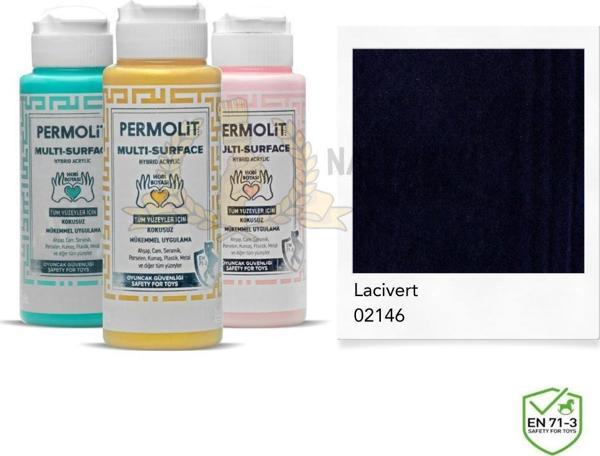 Permolit Multi Surface Akrilik Hobi Boyası LACİVERT 120 ml. - Image 1