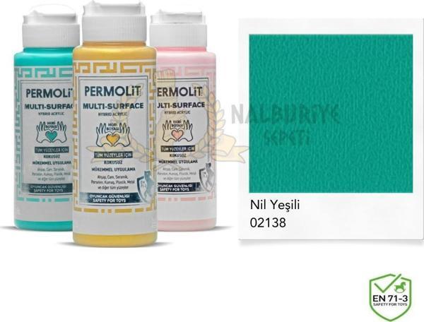 Permolit Multi Surface Akrilik Hobi Boyası NİL YEŞİLİ 120 ml. - Image 1