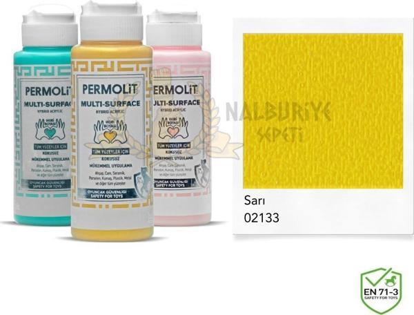 Permolit Multi Surface Akrilik Hobi Boyası SARI 120 ml. - Image 1