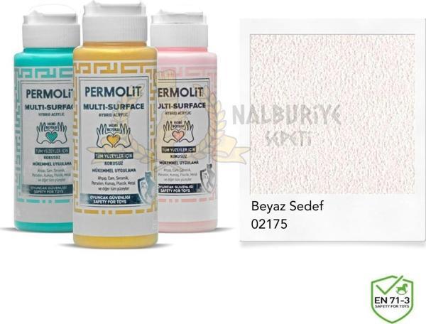 Permolit Multi Surface Akrilik Hobi Boyası SEDEF BEYAZ 120 ml. - Image 1