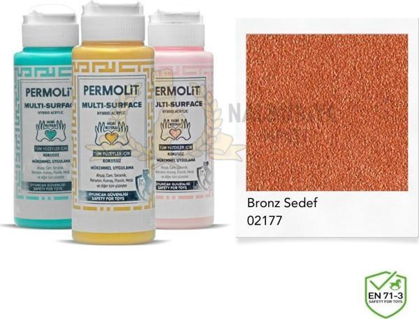 Permolit Multi Surface Akrilik Hobi Boyası SEDEF BRONZ 120 ml. - Image 1