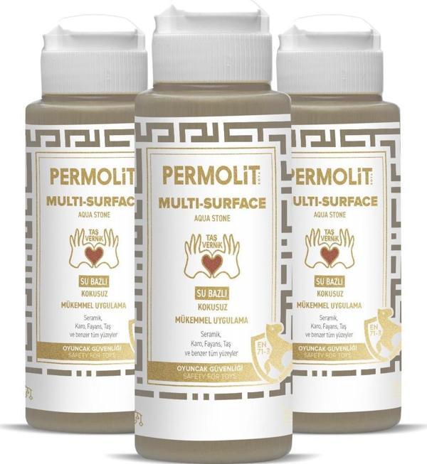 Permolit Multi Surface Akrilik Hobi Boyası TAŞ VERNİK 120 ml. - Image 1