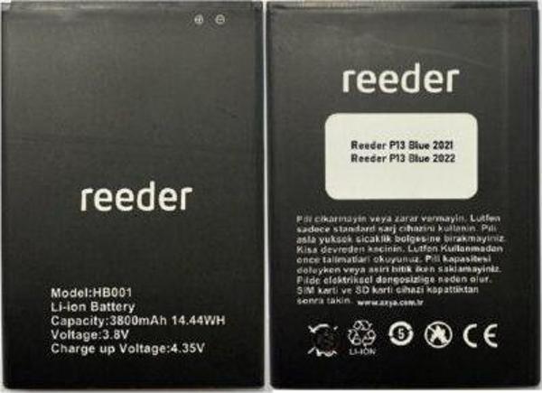 Reeder P13 Blue Max Pro 2022 Batarya Pil - Image 1