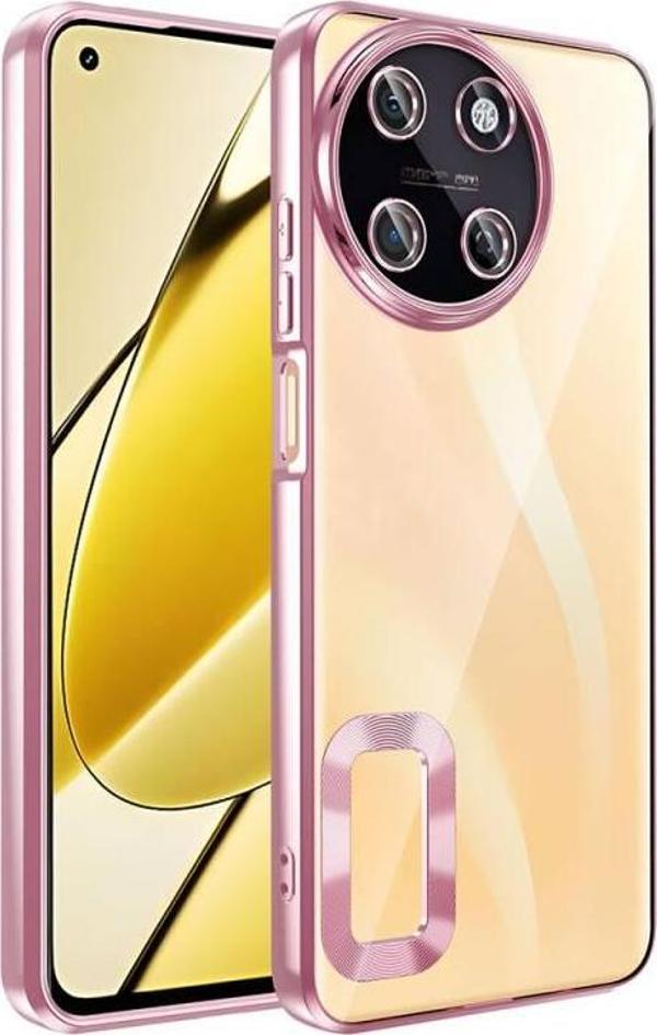 Realme 11 4G Kılıf Kamera Korumalı Logo Gösteren Silikon Telefon Kılıfı - Image 1