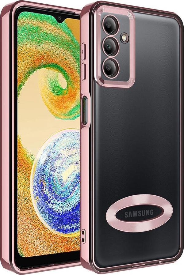 Samsung Galaxy A04S Kılıf Kamera Korumalı Logo Gösteren Zore Omega Kapak - Image 1