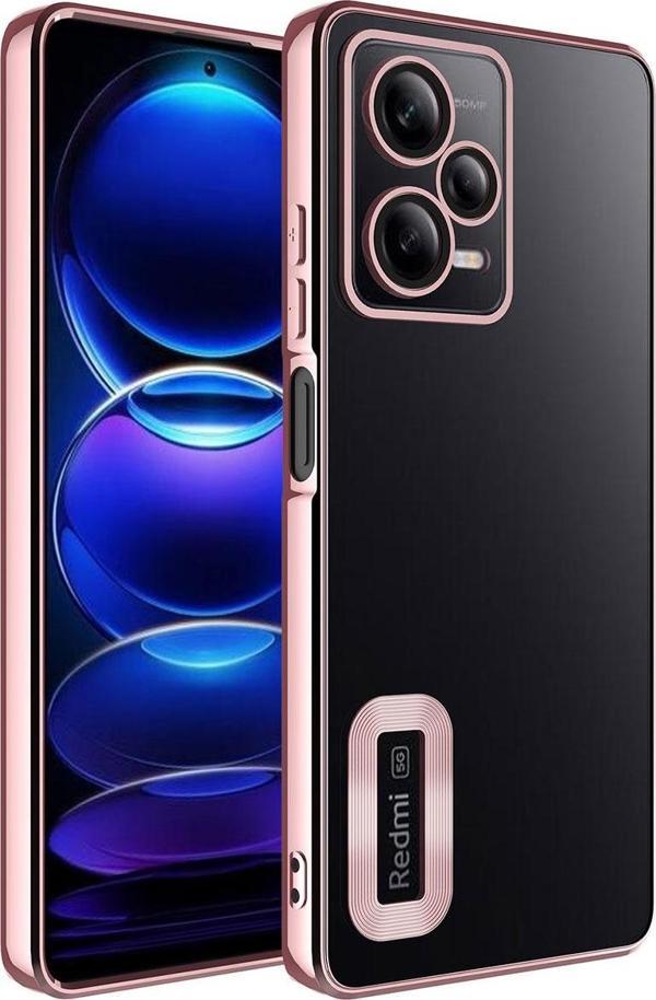 Xiaomi Redmi Note 12 5G Kılıf Kamera Korumalı Logo Gösteren Zore Omega Kapak - Image 1