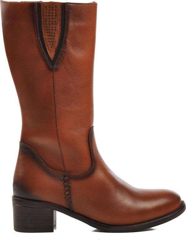 Voyager 9289 Taba İçi Polarlı Hakiki Deri Kadın Çizme - Image 1