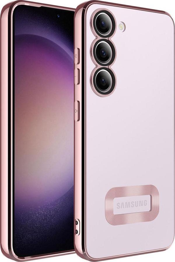 Samsung Galaxy S23 Kılıf Kamera Korumalı Logo Gösteren Zore Omega Kapak - Image 1
