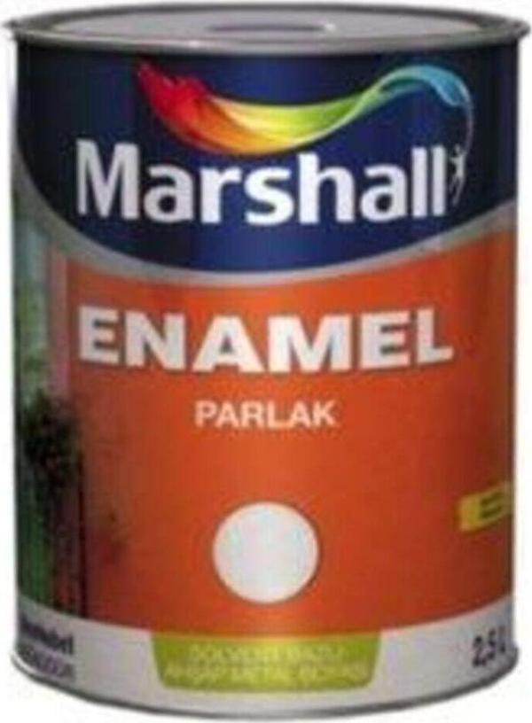 MARSHALL ENAMEL PARLAK SENTETİK BOYA 0.75 LT SİYAH - Image 1