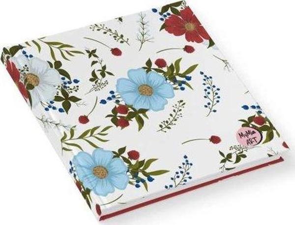 My Mia Art 155x18 Kırmızı Çiçek Sert Kapak Butik Defter - Image 1